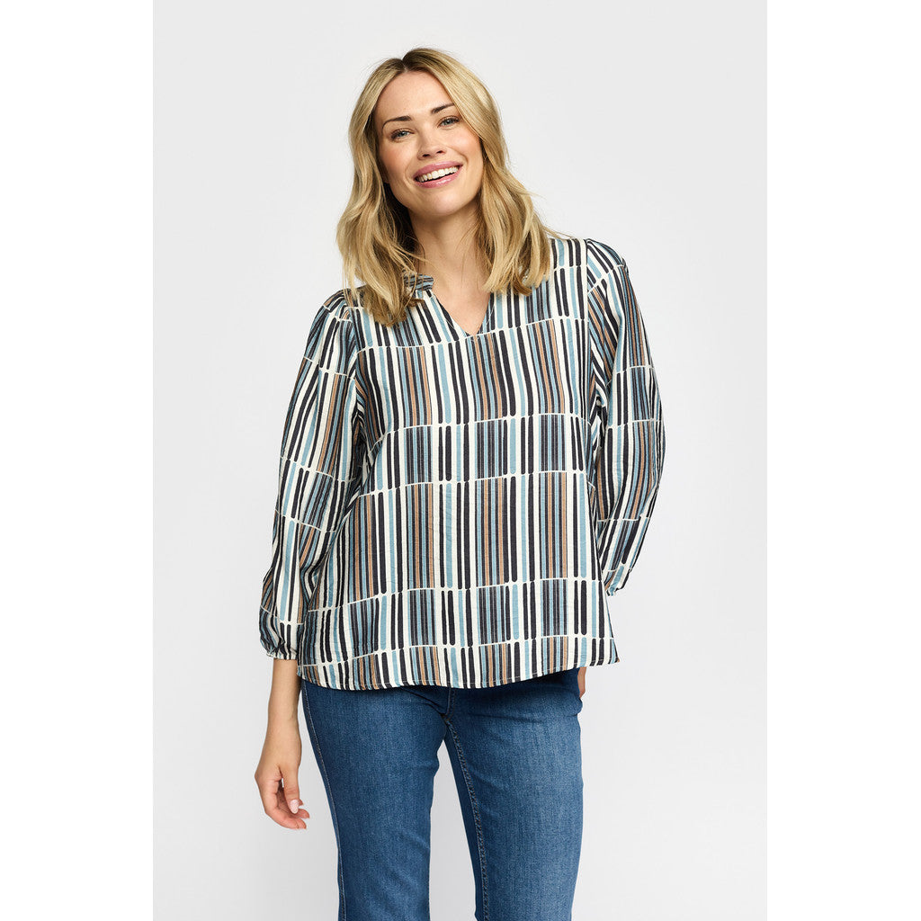 2 Biz ESMARA Bluse Striber Blå