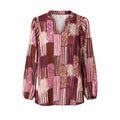 2 Biz Esmara Bluse Stribet Wine Rød