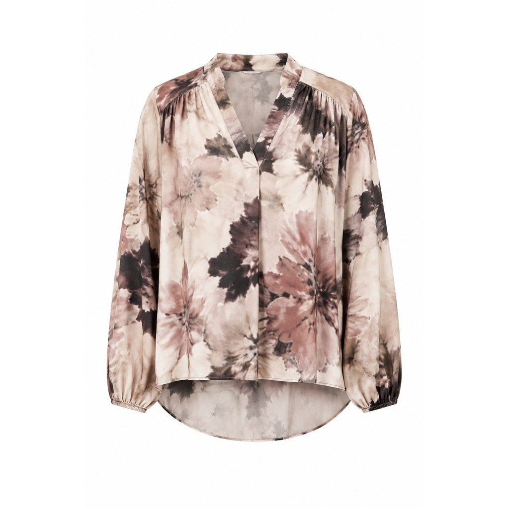 2 Biz Eve Bluse Brun Mix