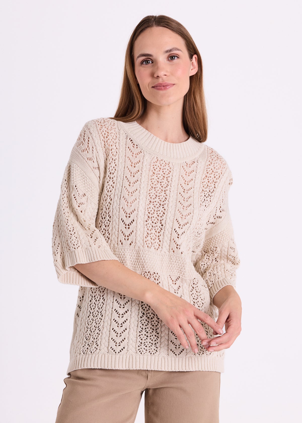Freequent Arwen Pullover Moonbeam Creme