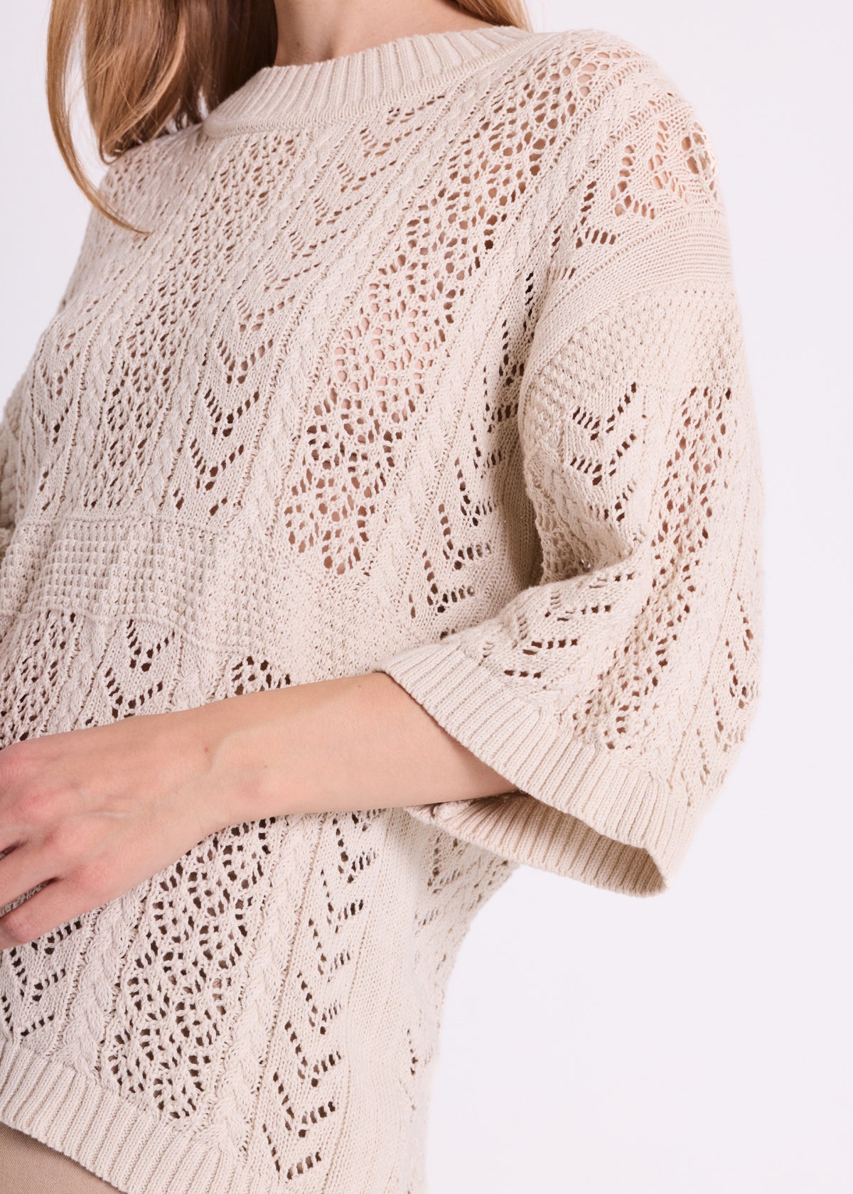 Freequent Arwen Pullover Moonbeam Creme