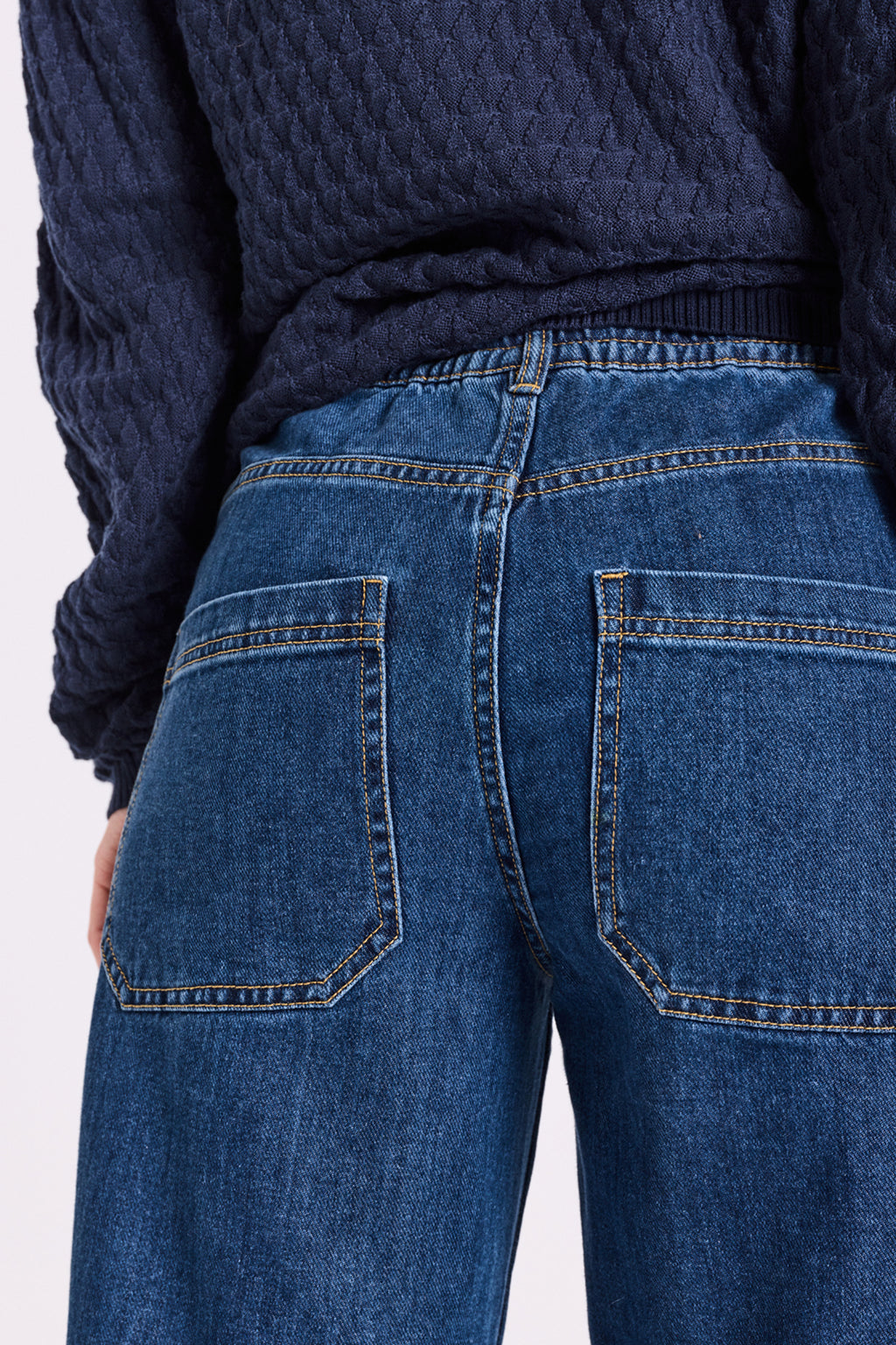 Freequent Rinna Bukser Denim Dark Blå