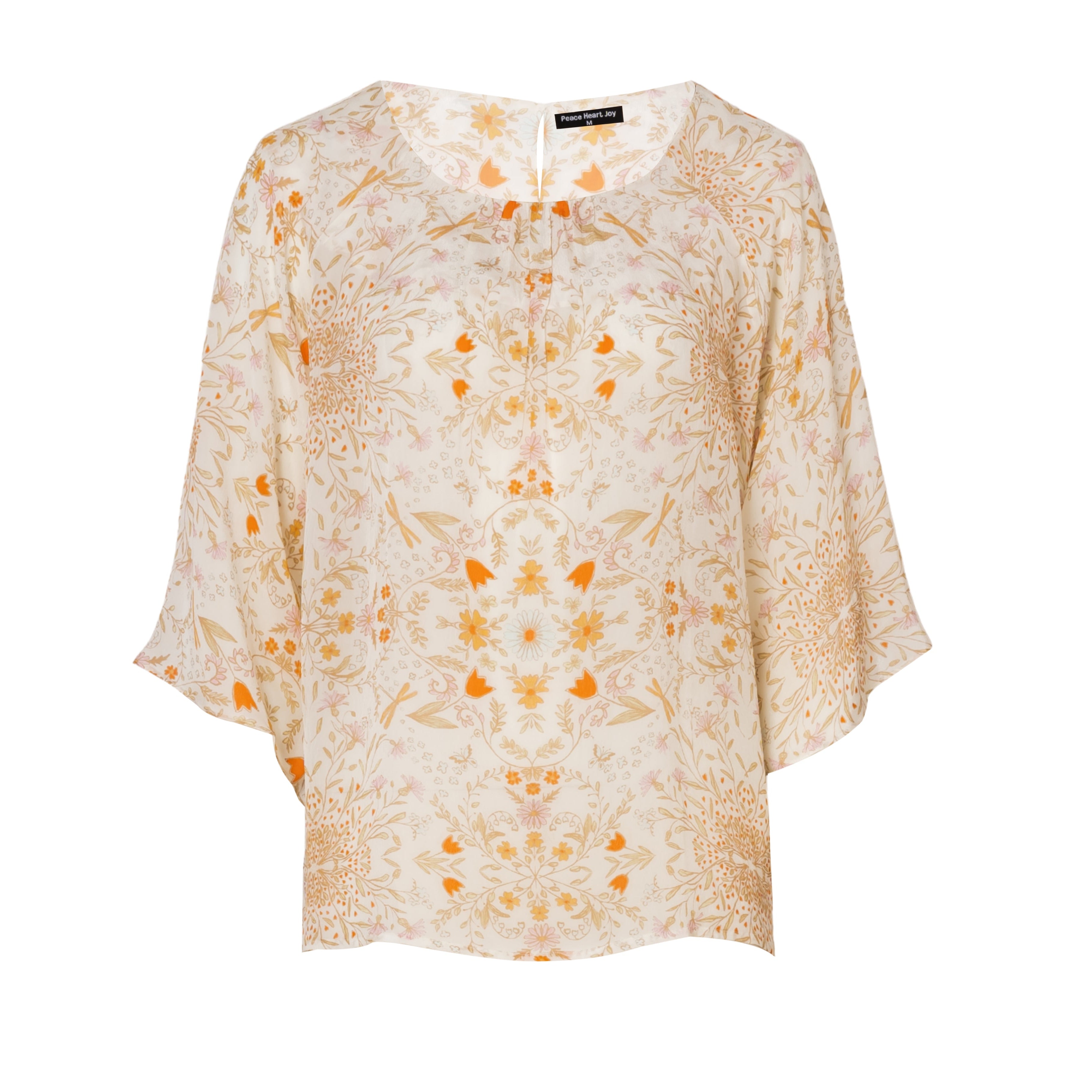 Peace Heart Joy Elma Top Petit Brun Orange