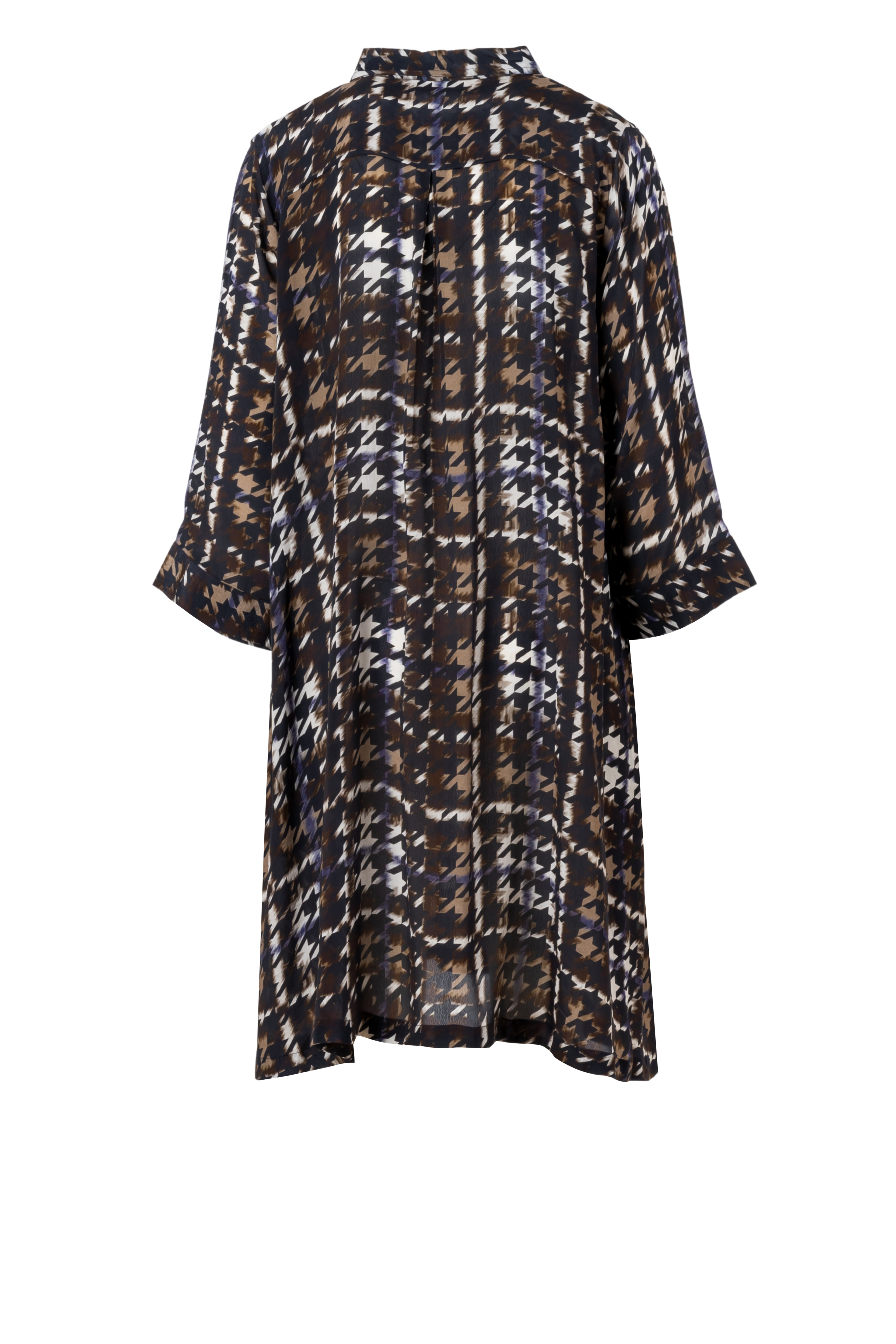 Peace Heart Joy Filipa Long Skjorte Checks Brun Lilla