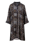 Peace Heart Joy Filipa Long Skjorte Checks Brun Lilla