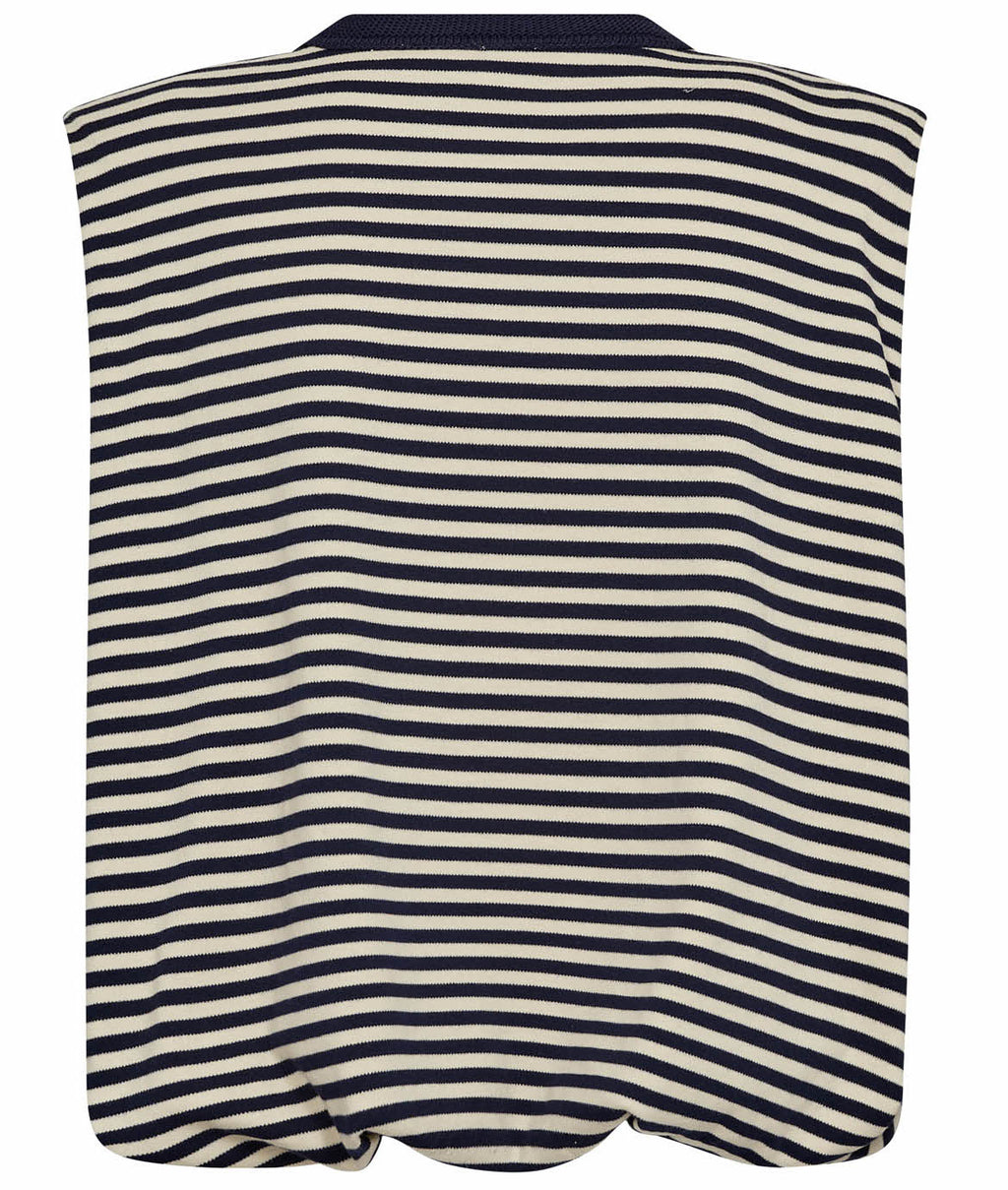 GOSSIA AnisaGO Lu T-shirt Stribet Navy Off White