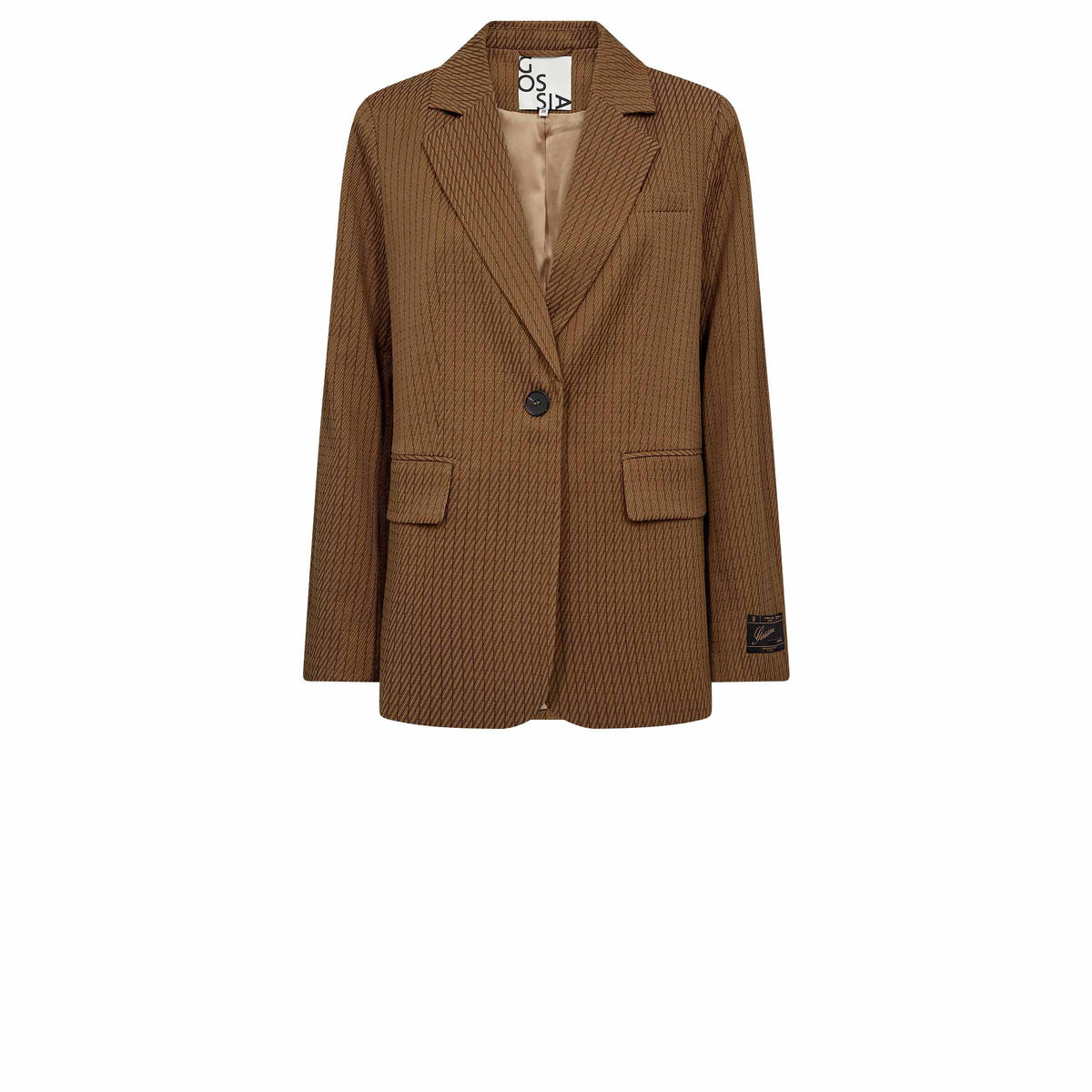GOSSIA GajaGO Blazer Caramel Checks Brun