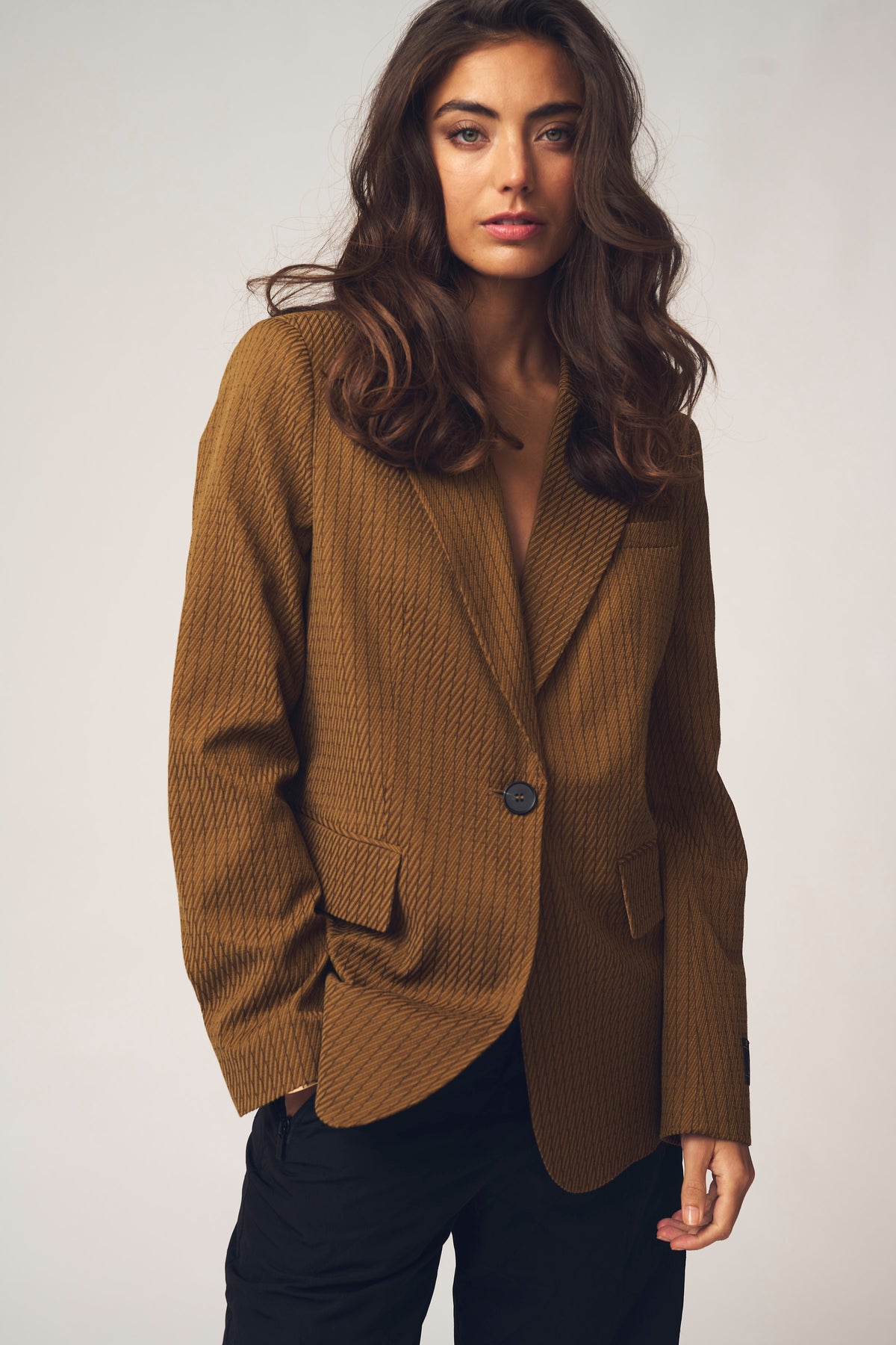 GOSSIA GajaGO Blazer Caramel Checks Brun