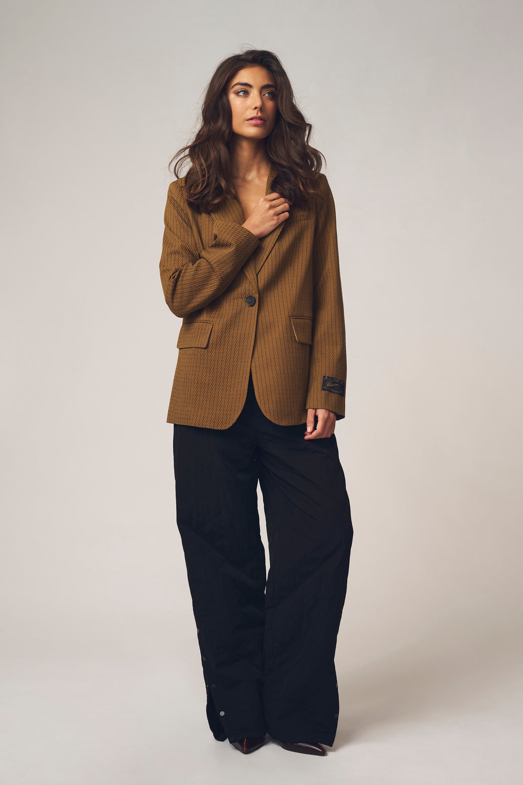GOSSIA GajaGO Blazer Caramel Checks Brun