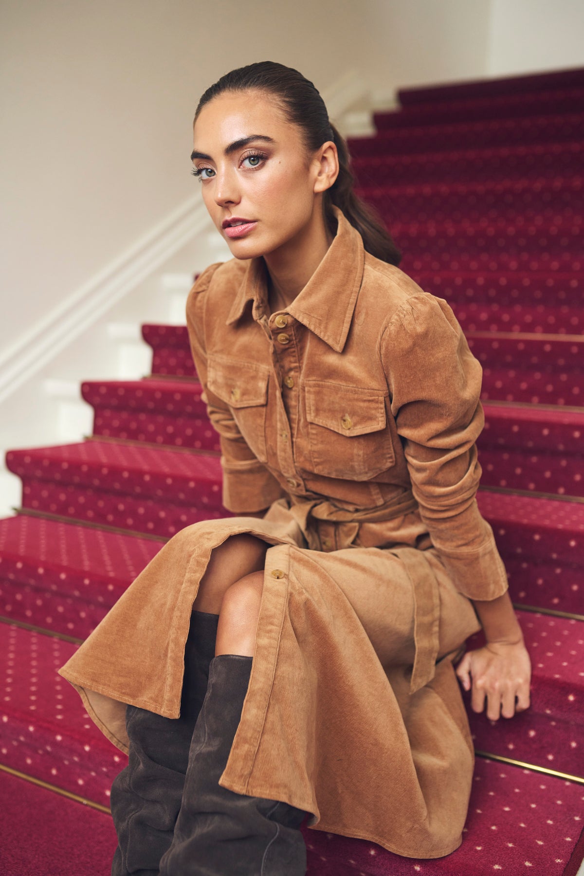 GOSSIA FiaGO Kjole Caramel Brun
