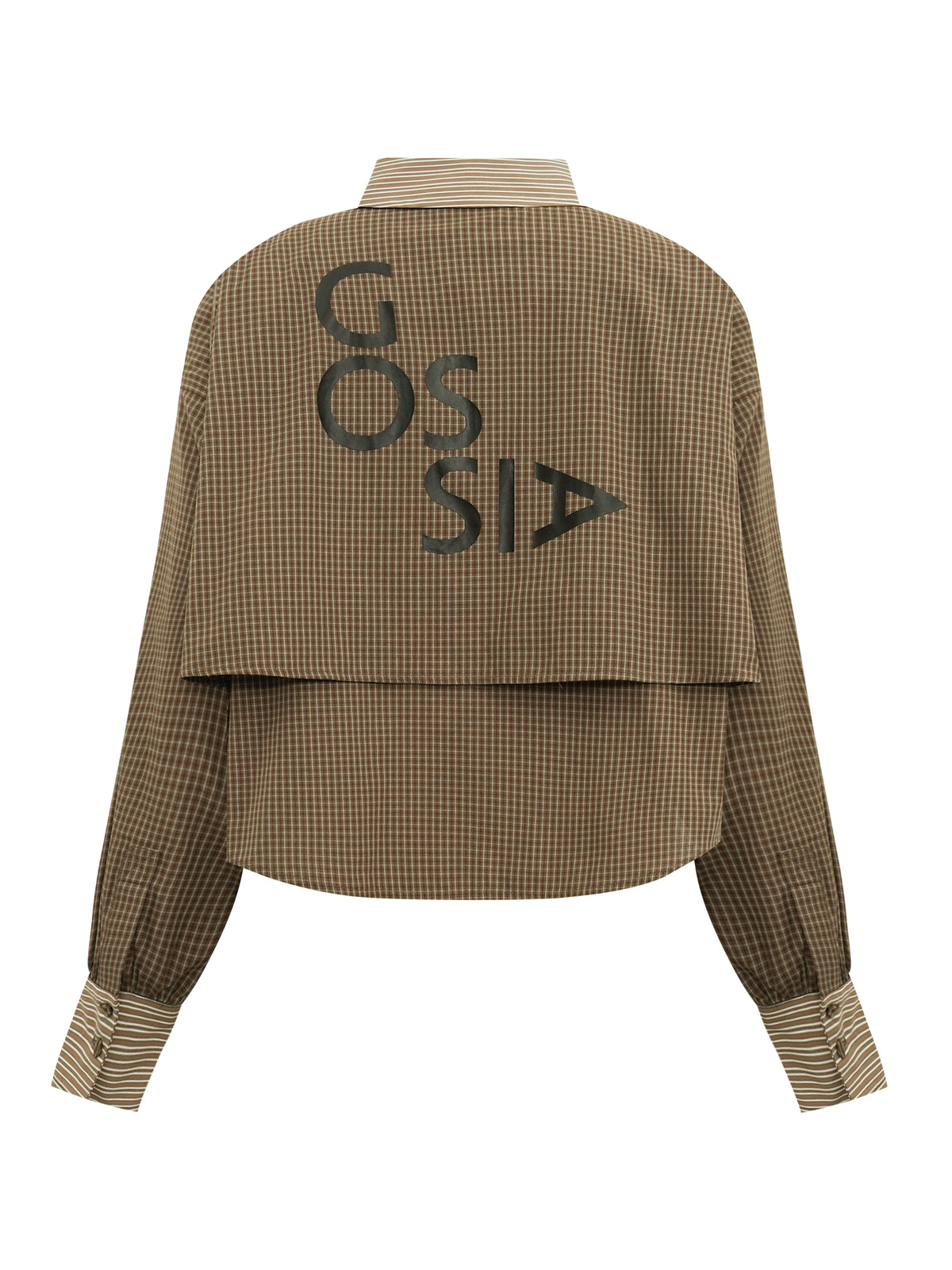 GOSSIA ChalineGO Skjorte Checks Brun
