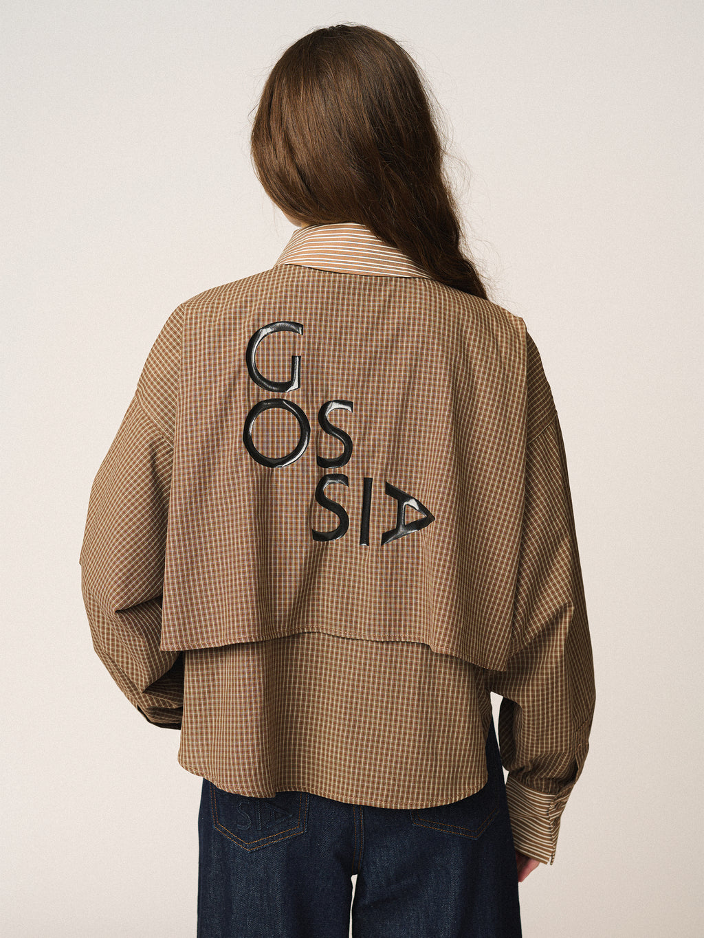 GOSSIA ChalineGO Skjorte Checks Brun