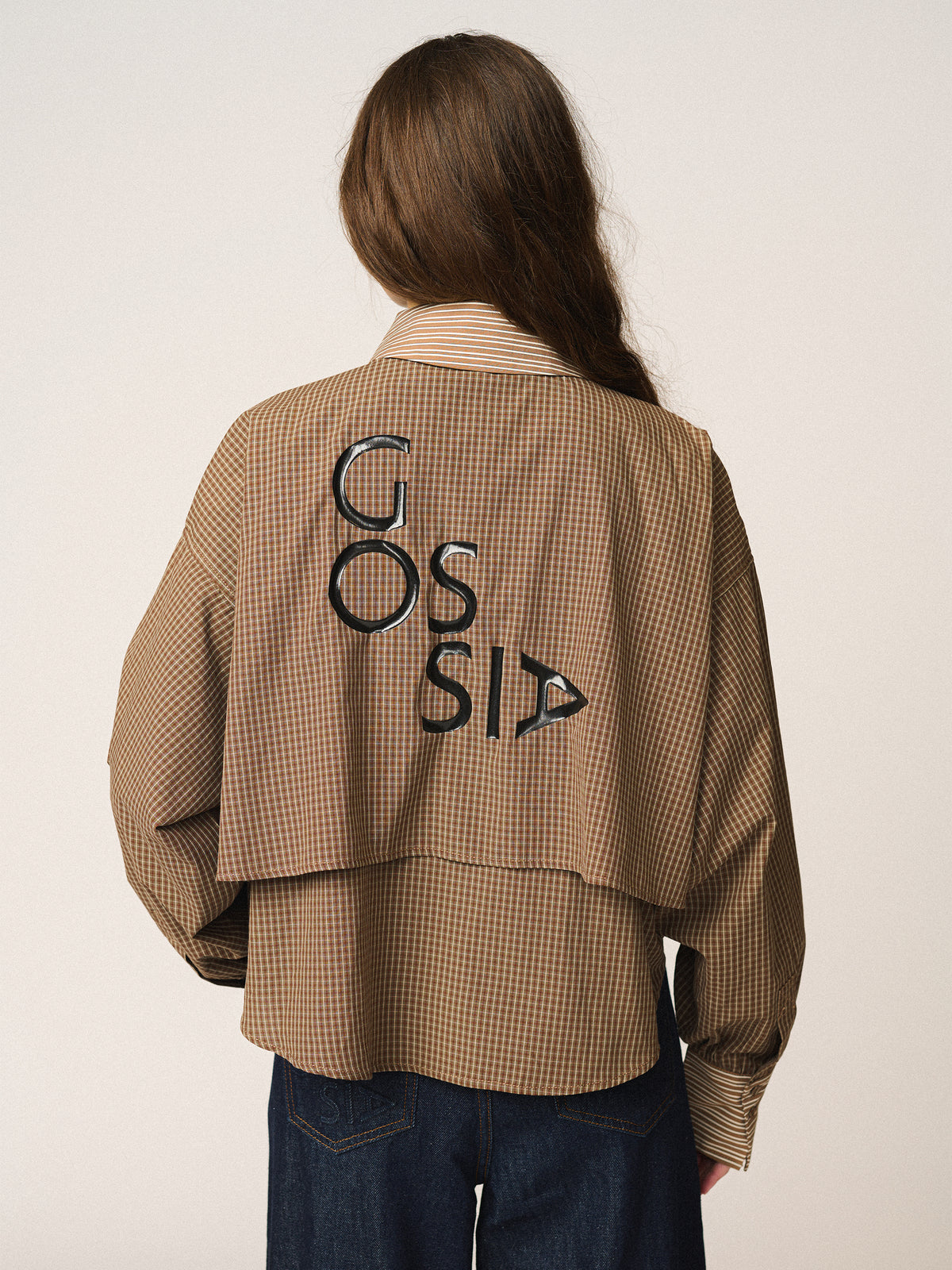 GOSSIA ChalineGO Skjorte Checks Brun