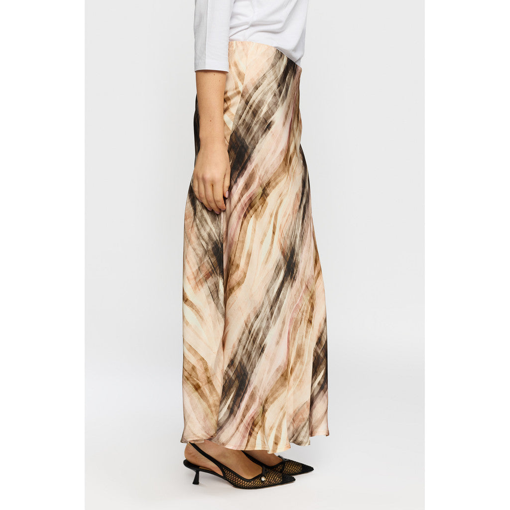 2 Biz GEORGINA Nederdel Striber Sand