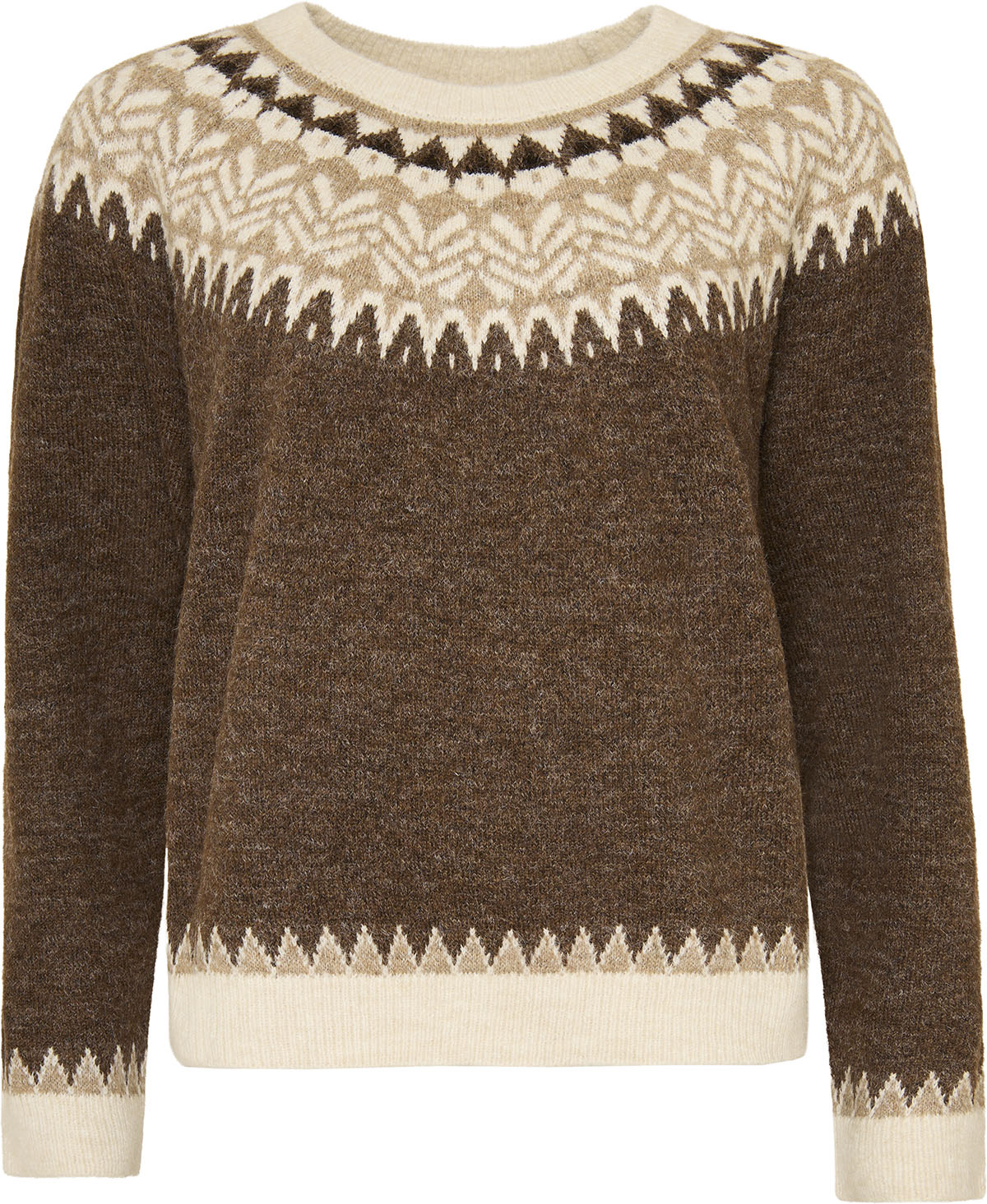 Ofelia Grace Pullover Beige Brun