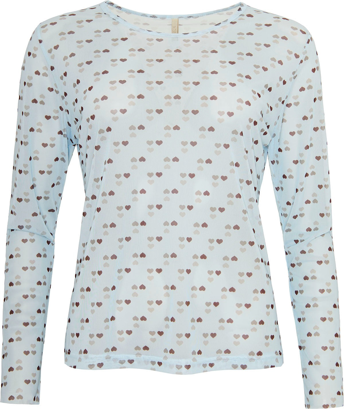 Ofelia Gwen Mesh Bluse Prikker Blå