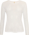Ofelia Gwen Mesh Bluse Prikker Blå