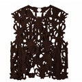 Tim & Simonsen Gudrun Lace Top Mørk Brun  Onesize