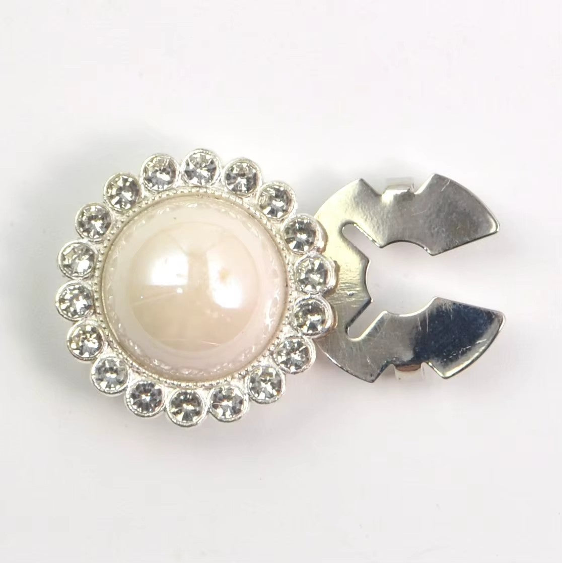 Löwenstein Button Stor Perle Sten Sølv