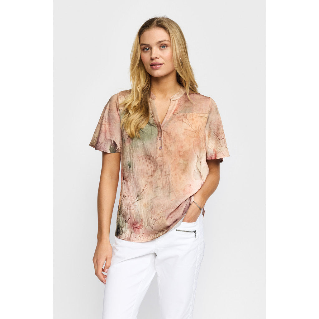 2 Biz Hilda Bluse Blomster Rosa