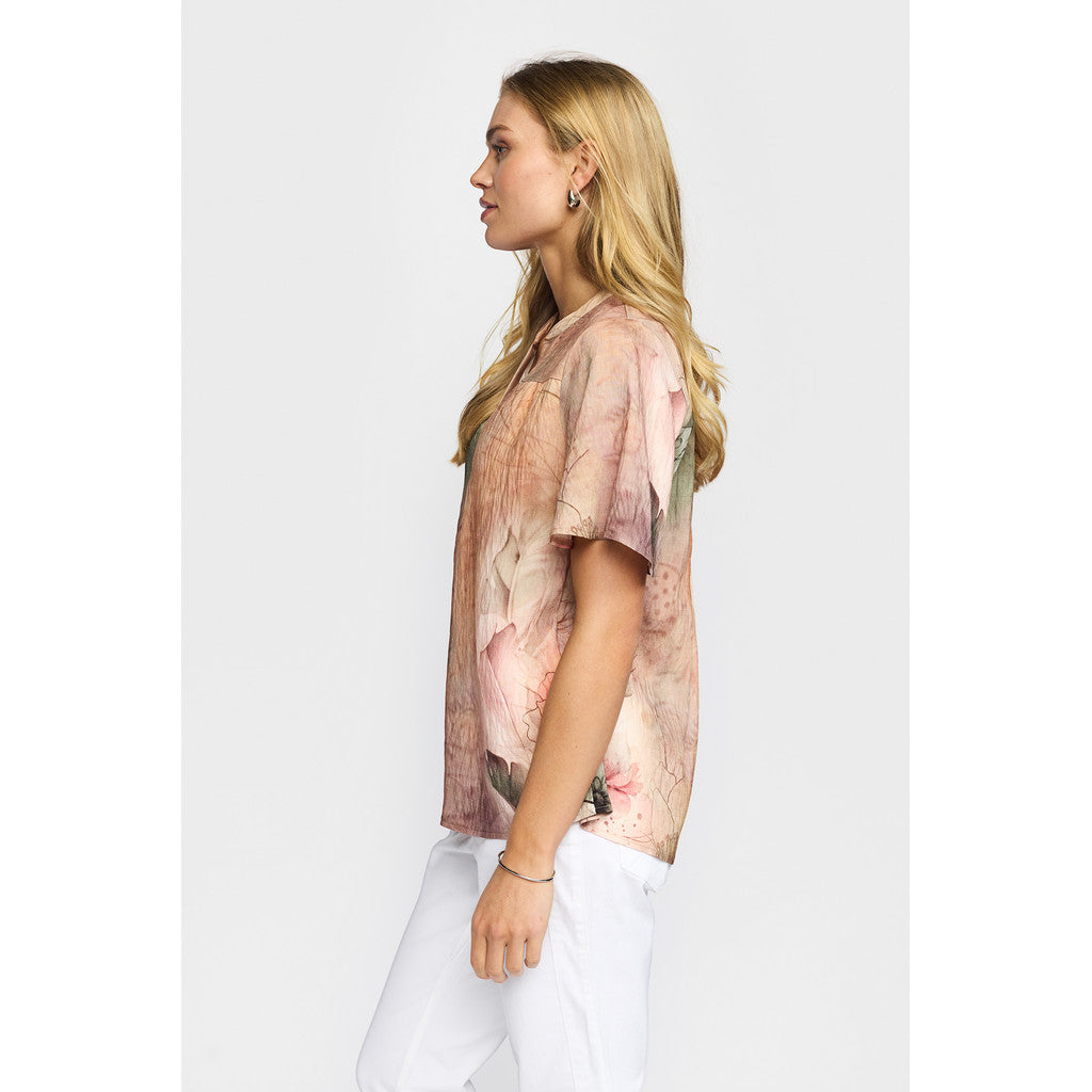 2 Biz Hilda Bluse Blomster Rosa