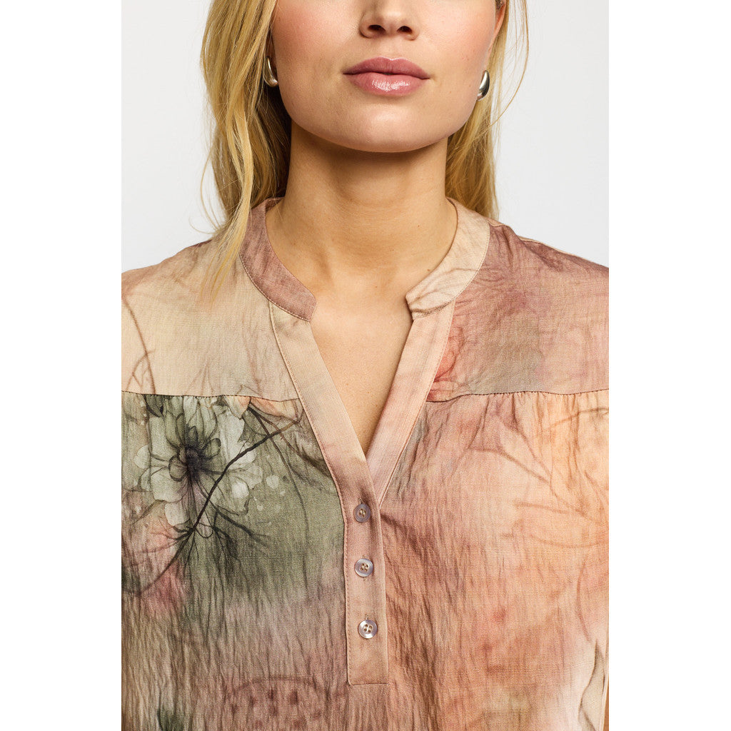 2 Biz Hilda Bluse Blomster Rosa