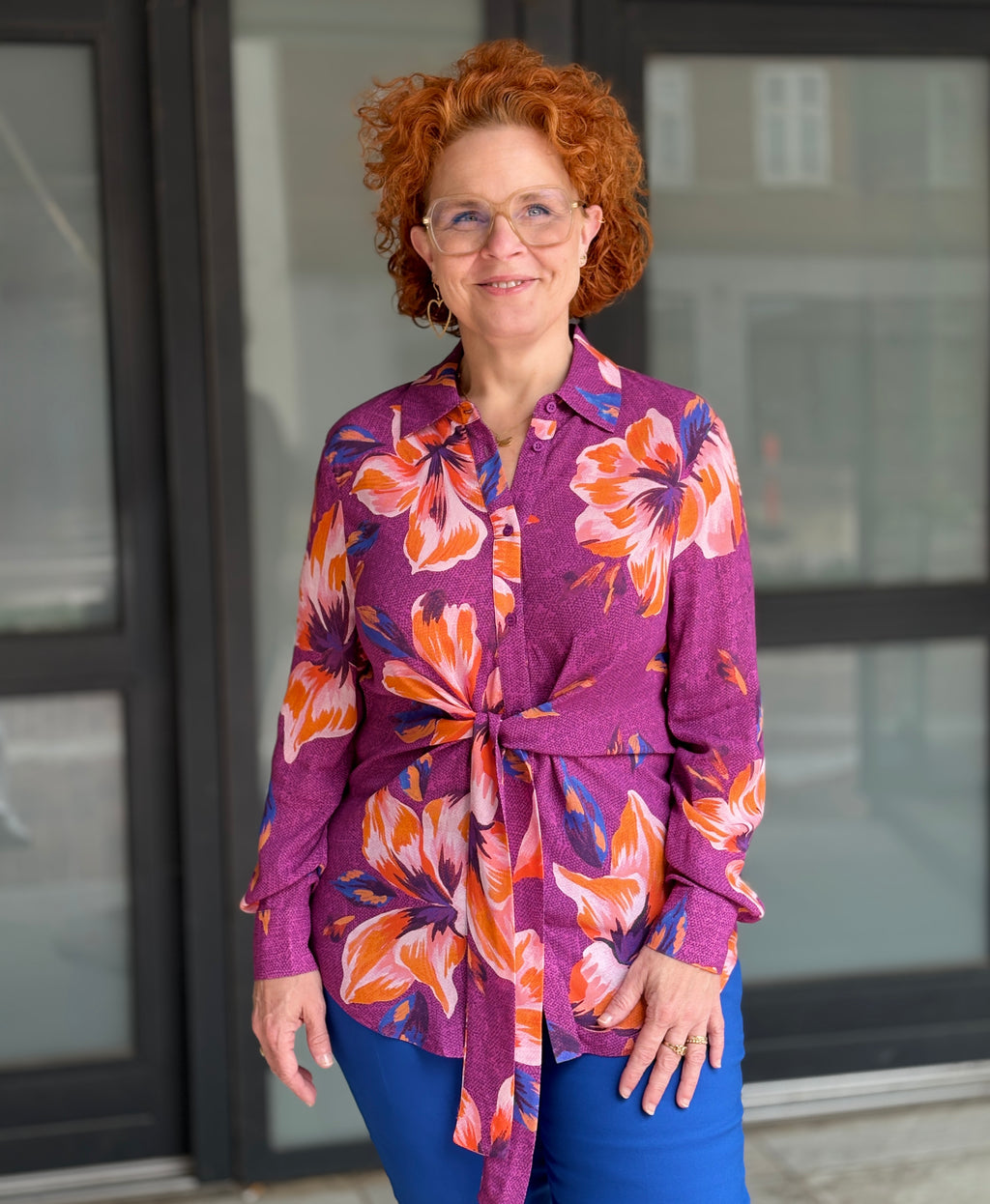 Charlotte Sparre Juliette Waist Tie Skjorte Lilla