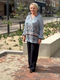 Charlotte Sparre Drema Pin Paisley Bluse Blå