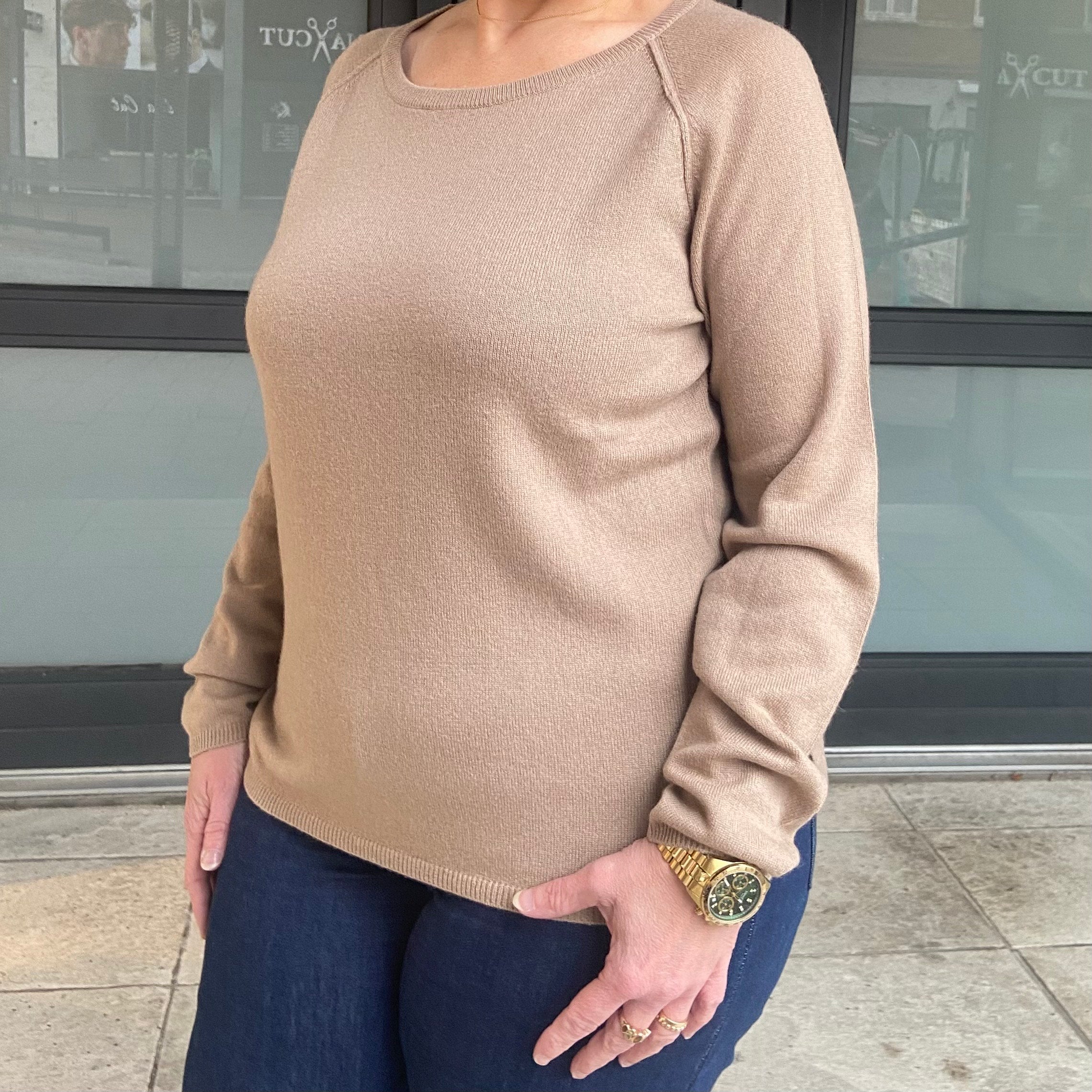 BTF Cashmere Pullover Almond Melange