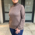 BTF Turtle Neck Pullover Brun Melange
