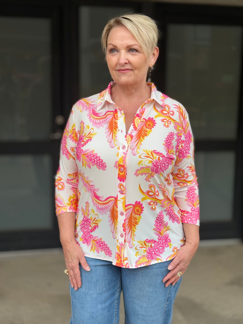 Löwenstein Angella Milan Bluse Paisley Pink