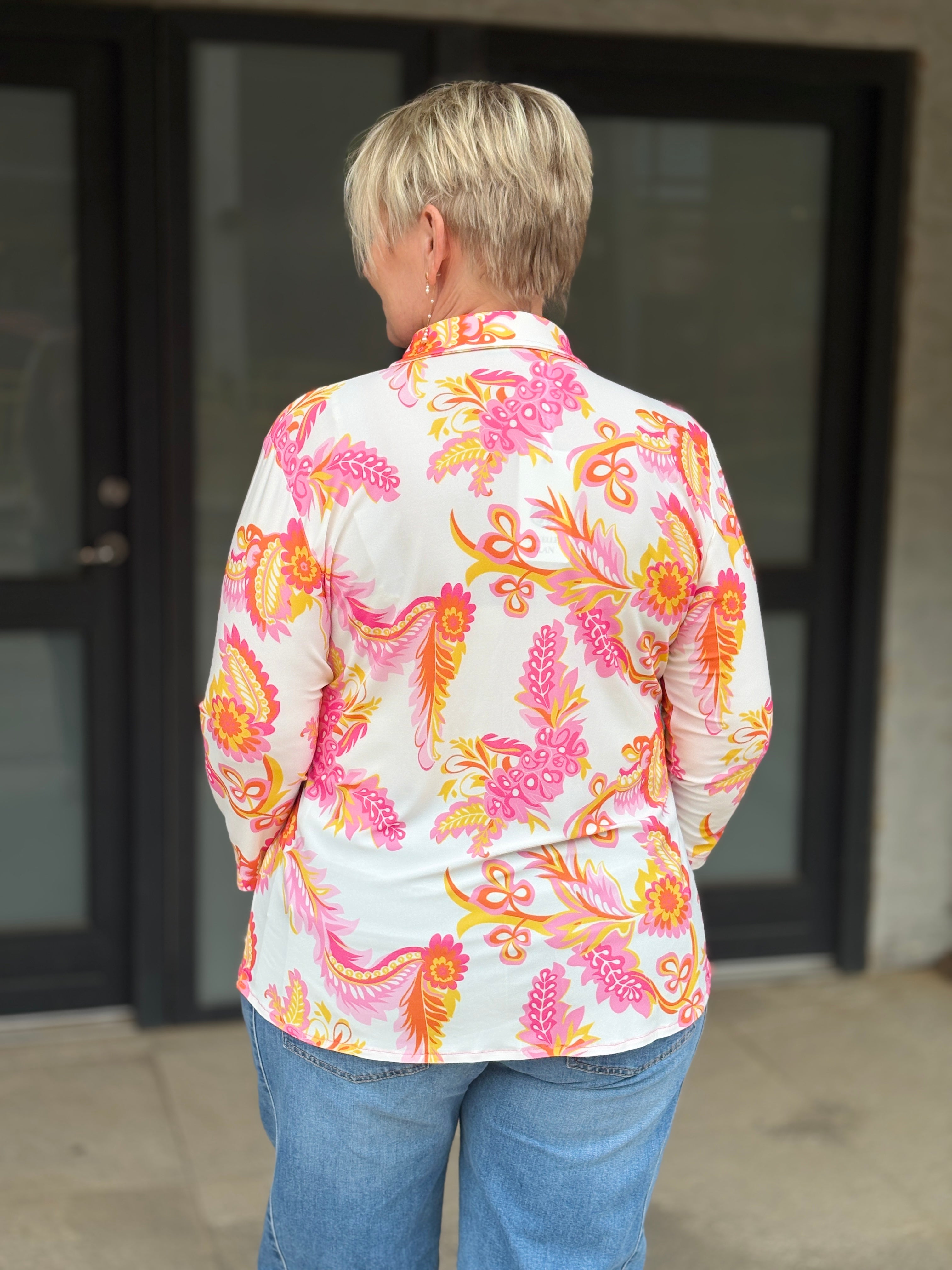 Löwenstein Angella Milan Bluse Paisley Pink