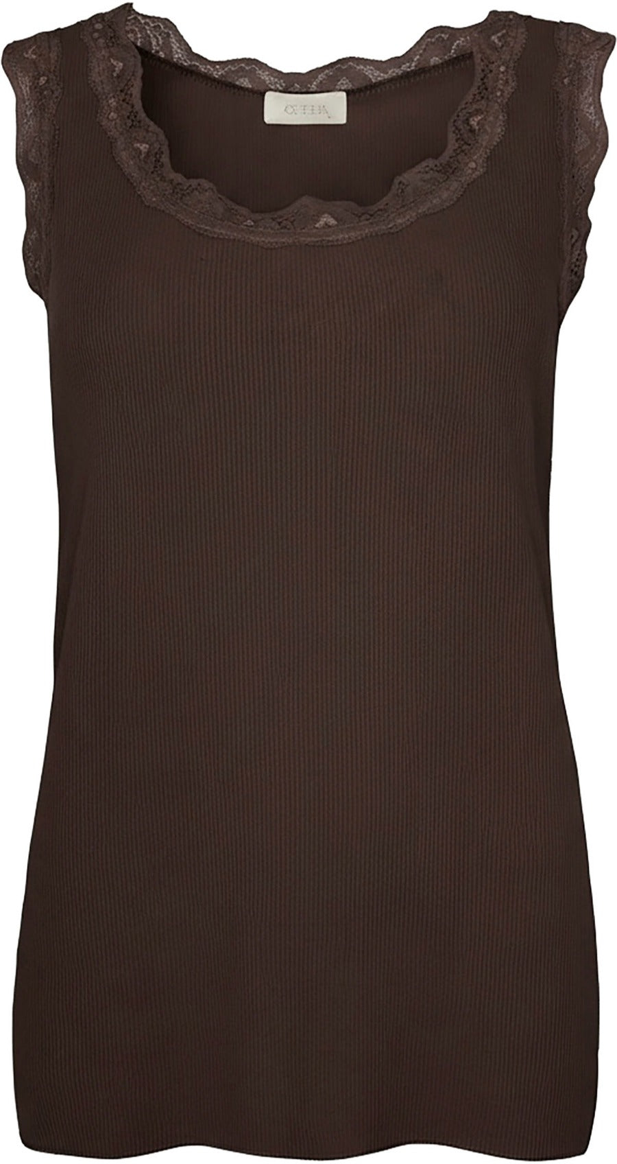 Ofelia Issa Top Coffee Brun