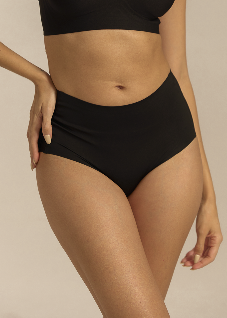 Femifemme Invisible Highwaist Maxi Trusser Sort