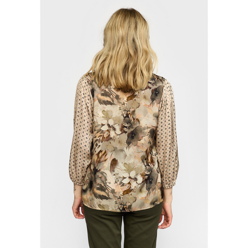 2 Biz Janne Bluse Blomster Grøn