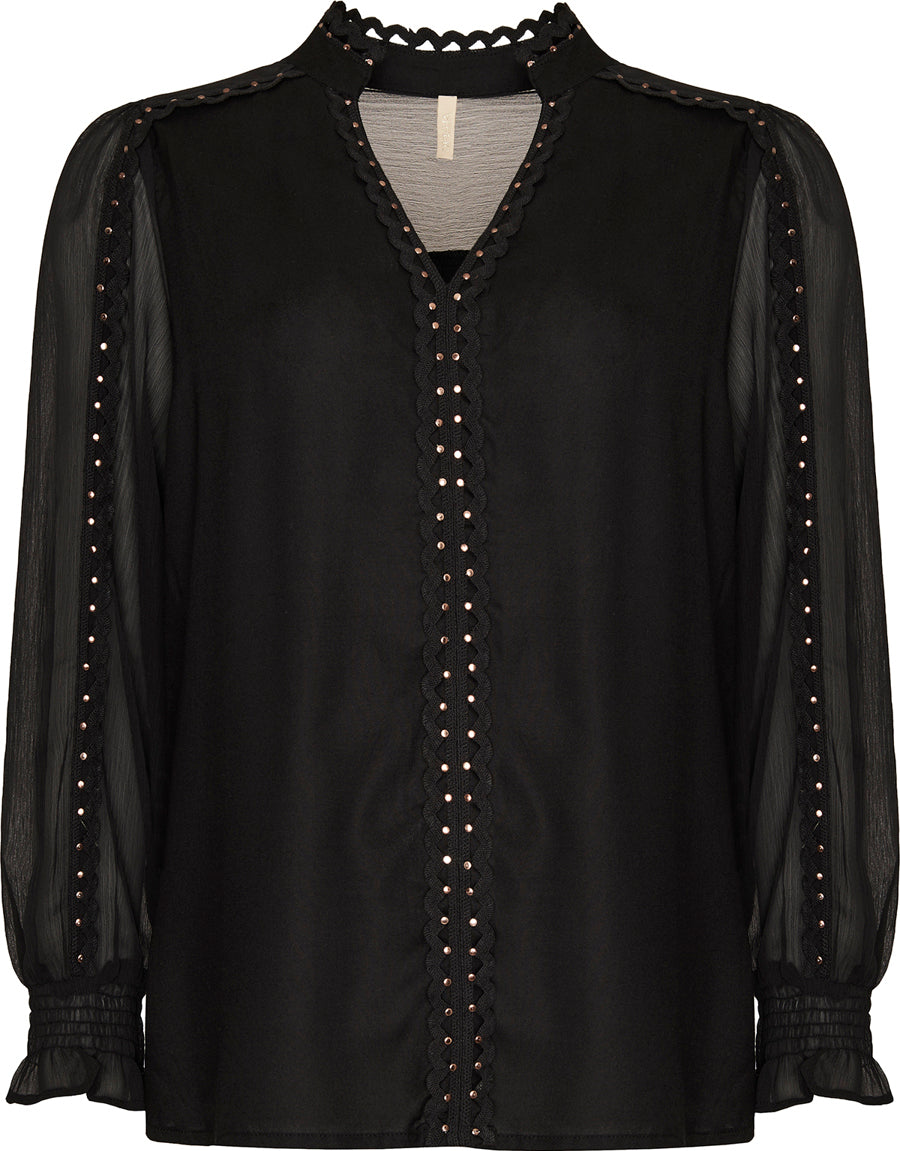 Ofelia Lee Bluse Sort