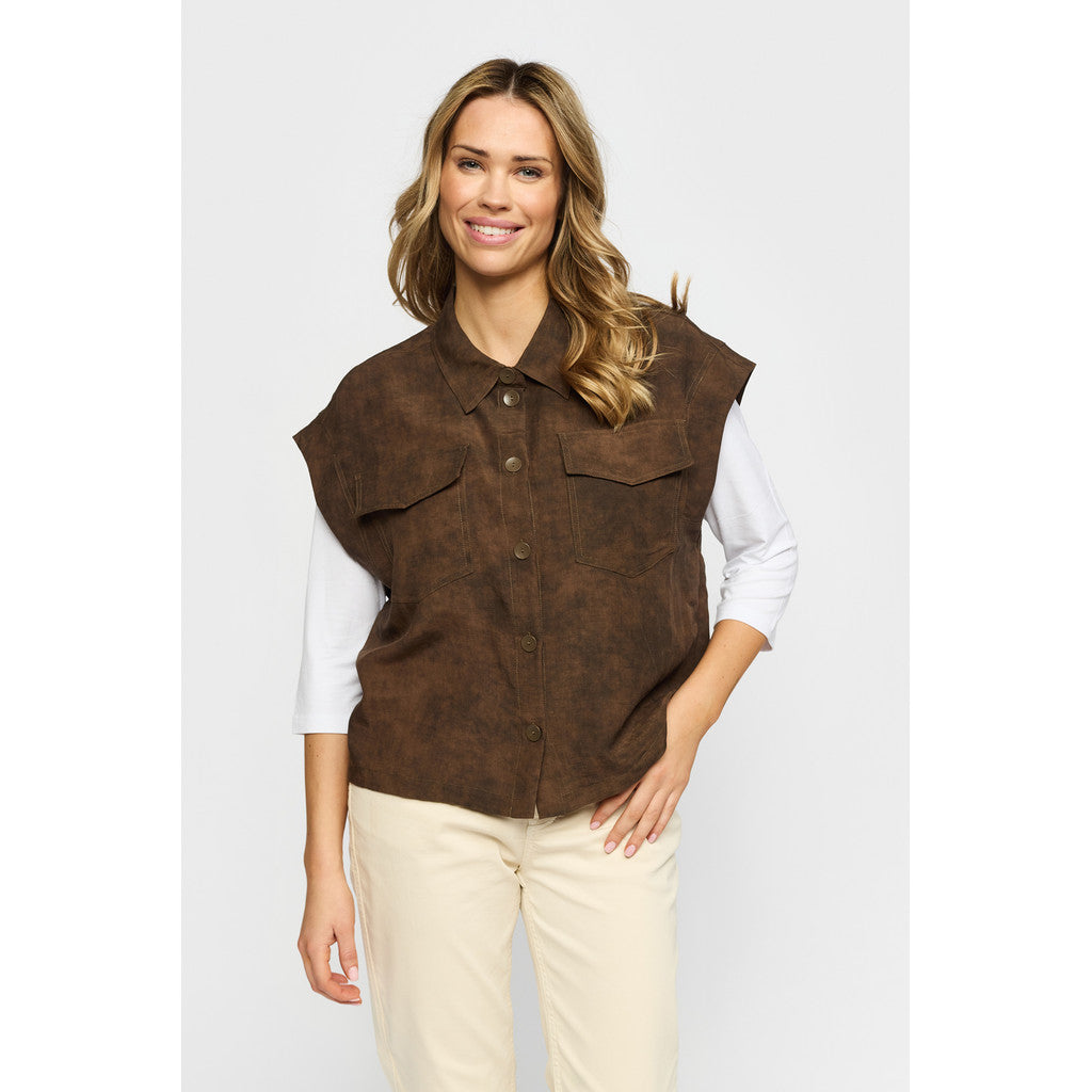2 Biz LIRA Vest Chocolate Brun
