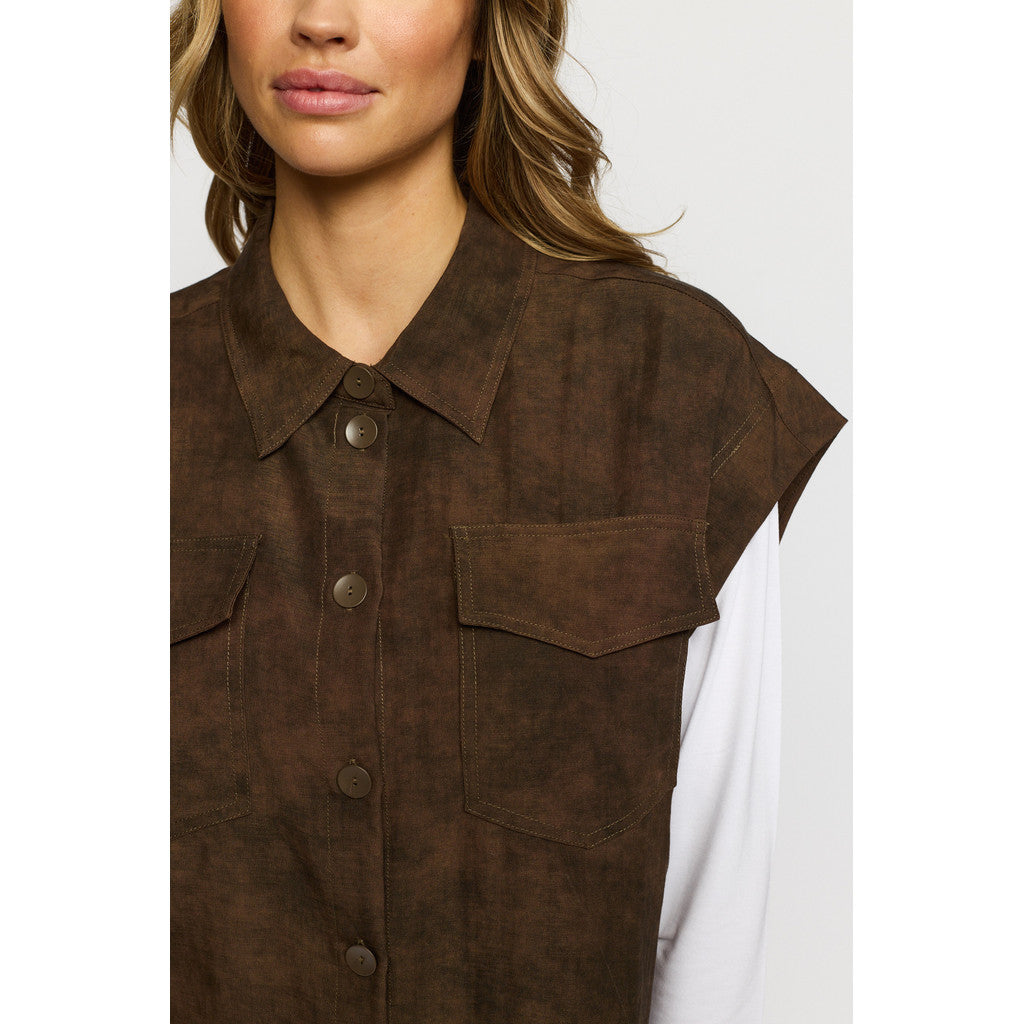 2 Biz LIRA Vest Chocolate Brun