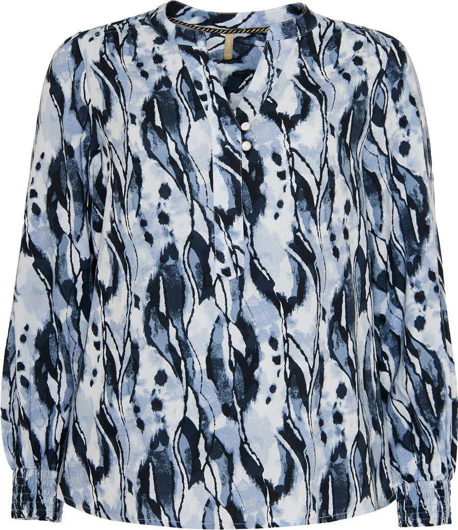 Ofelia Lucy Bluse Blå Kombi