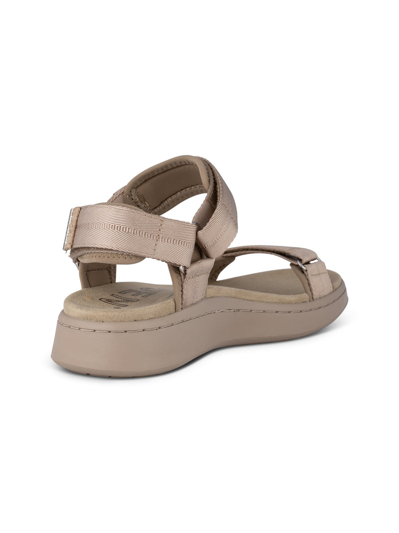 WODEN Line Sandal Silver Mink