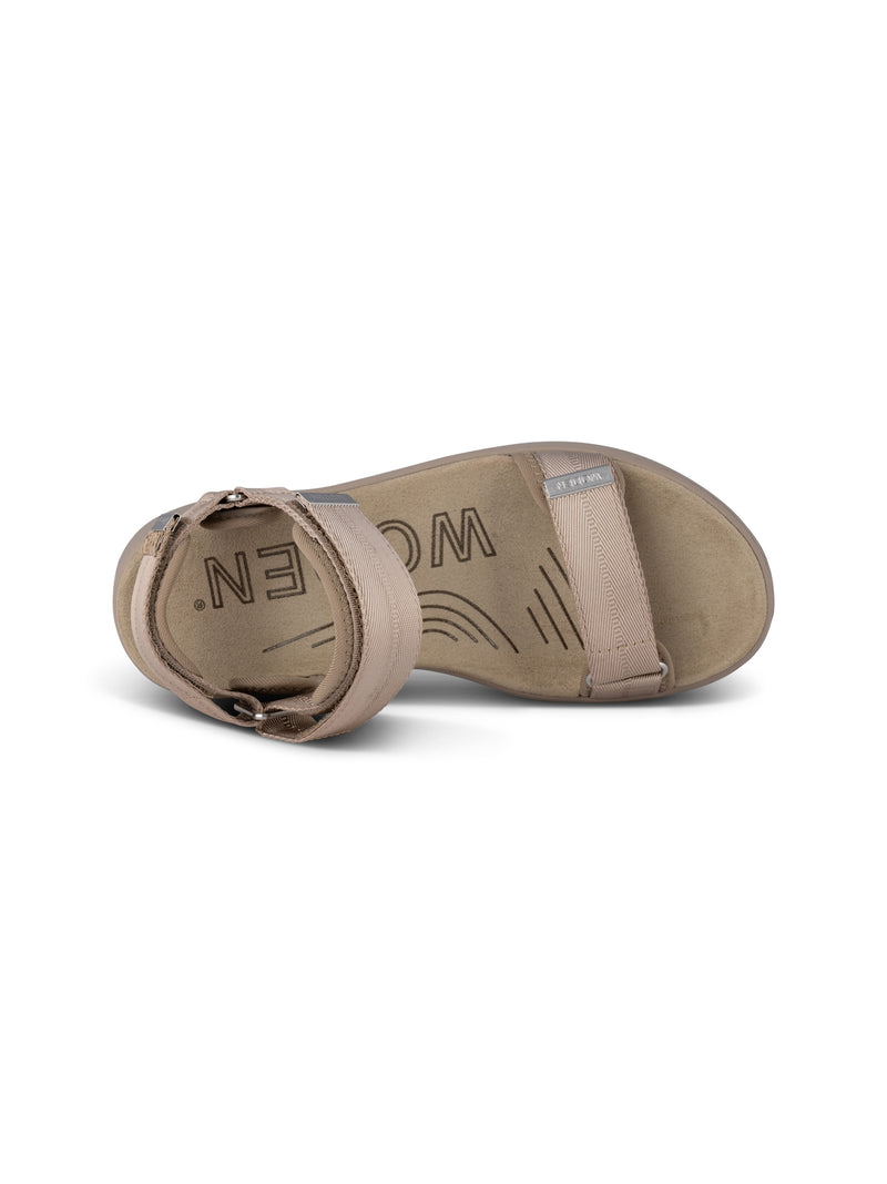 WODEN Line Sandal Silver Mink