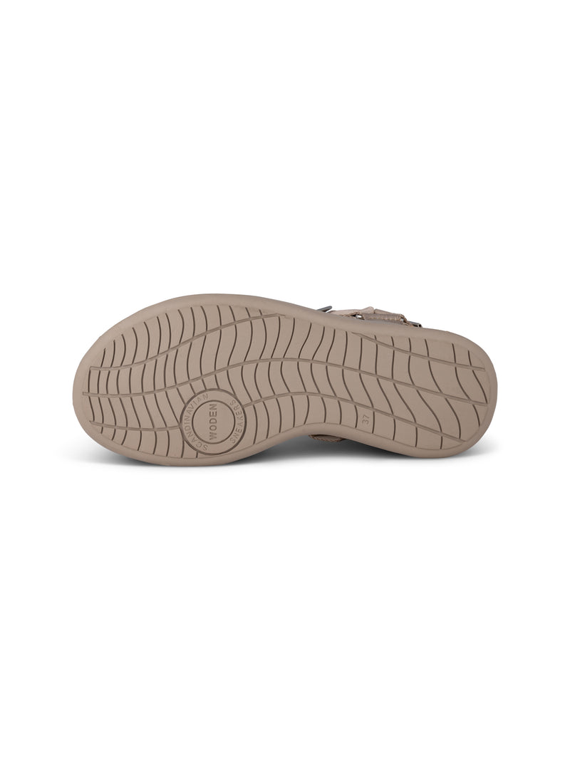 WODEN Line Sandal Silver Mink