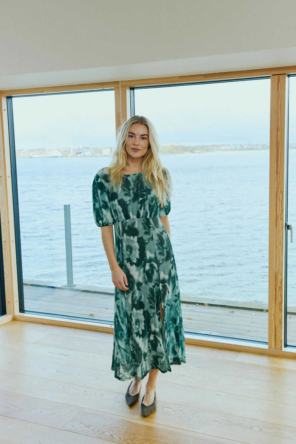 Freequent Bodil Kjole Iceberg Grøn