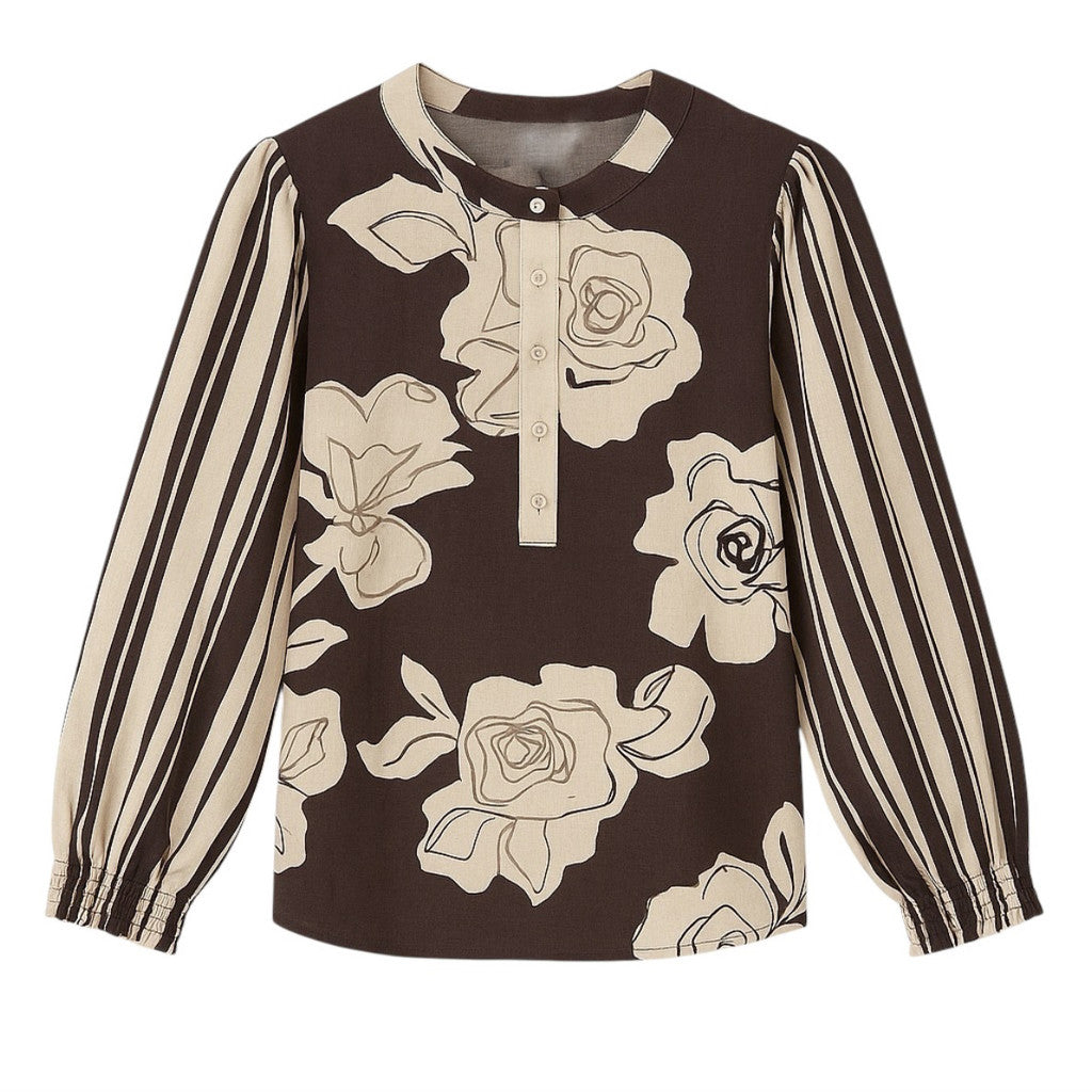 2 Biz Mava Bluse Mørk Brun