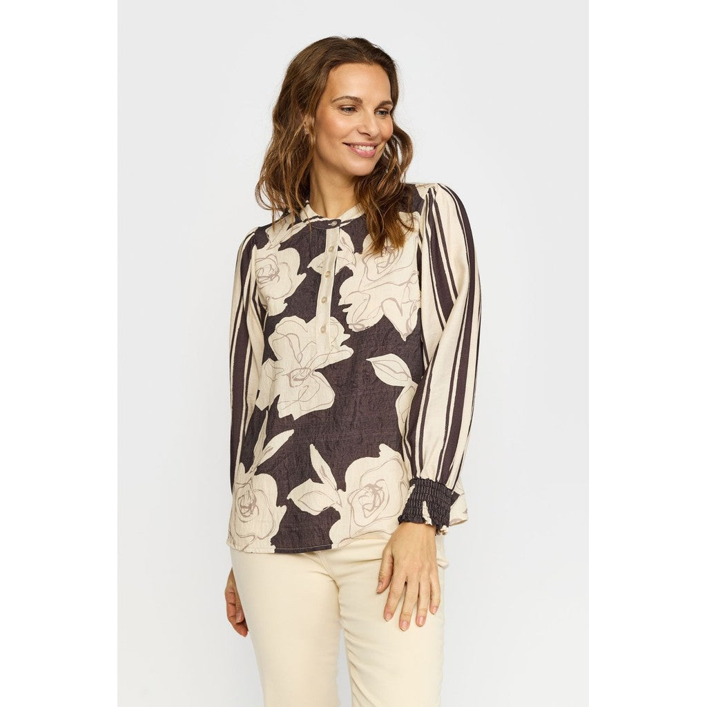 2 Biz Mava Bluse Mørk Brun