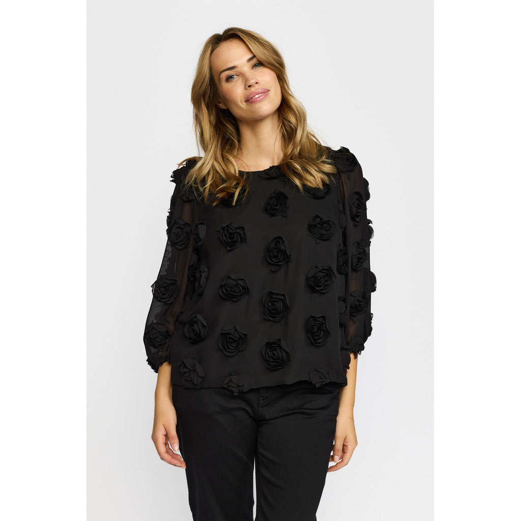 2 Biz Mynte Bluse Sort