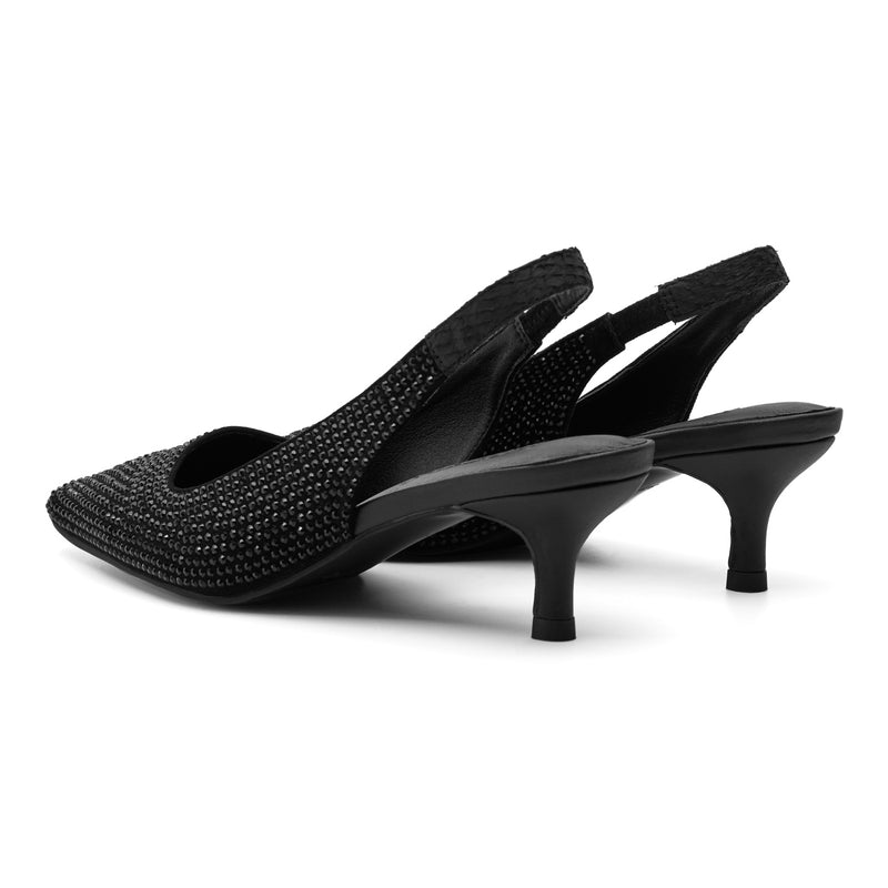 WODEN Maxine Stilet Slingback Crystal Sort