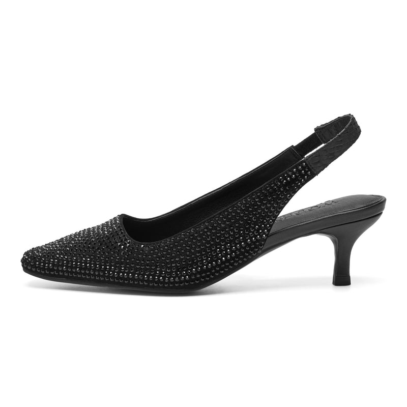 WODEN Maxine Stilet Slingback Crystal Sort