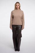 RINO & PELLE Melis Pullover Fringes Dusty Oat