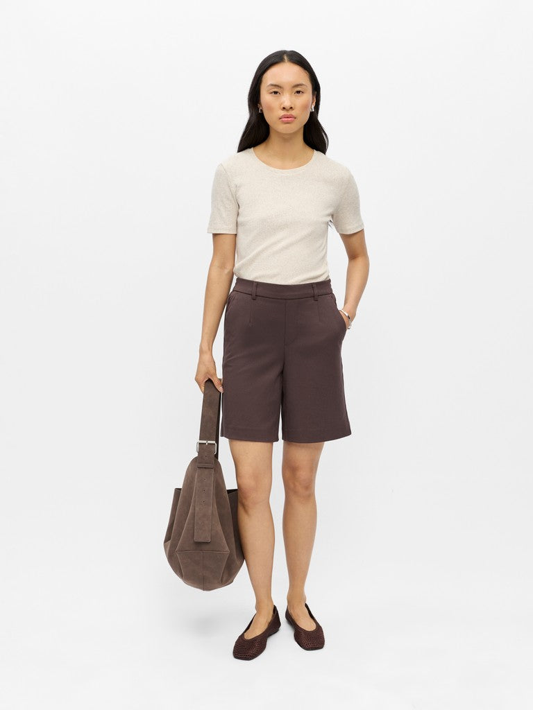 OBJECT LISA Wide Shorts Seal Brun